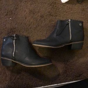 Short black booties